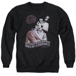 Elvis Presley Violet Vegas - Men's Crewneck Sweatshirt Men's Crewneck Sweatshirt Elvis Presley   