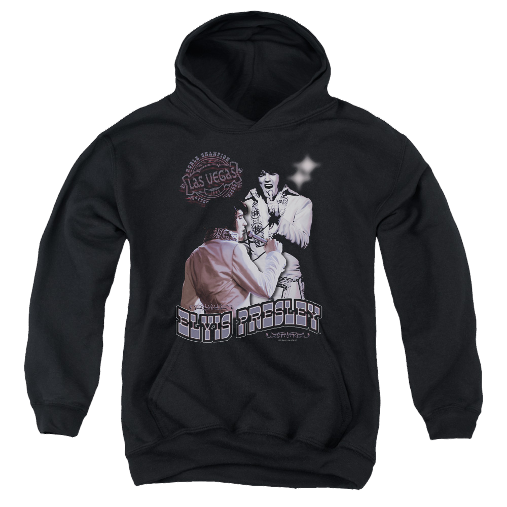 Elvis Presley Violet Vegas - Youth Hoodie (Ages 8-12) Youth Hoodie (Ages 8-12) Elvis Presley   