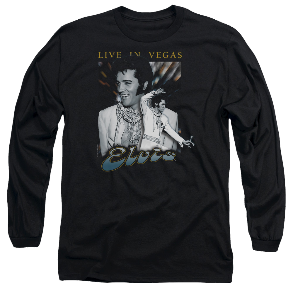 Elvis Presley Live In Vegas - Men's Long Sleeve T-Shirt Men's Long Sleeve T-Shirt Elvis Presley   