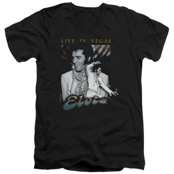 Elvis Presley Live In Vegas - Men's V-Neck T-Shirt Men's V-Neck T-Shirt Elvis Presley   