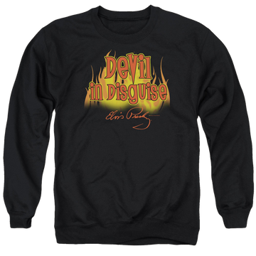 Elvis Presley Devil In Disguise - Men's Crewneck Sweatshirt Men's Crewneck Sweatshirt Elvis Presley   