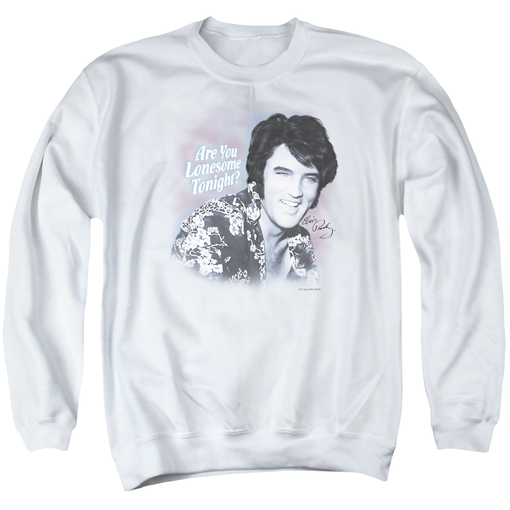 Elvis Presley Lonesome Tonight - Men's Crewneck Sweatshirt Men's Crewneck Sweatshirt Elvis Presley   