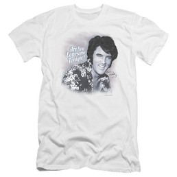 Elvis Lonesome Tonight Premium Adult Slim Fit T-Shirt Men's Premium Slim Fit T-Shirt Elvis Presley   