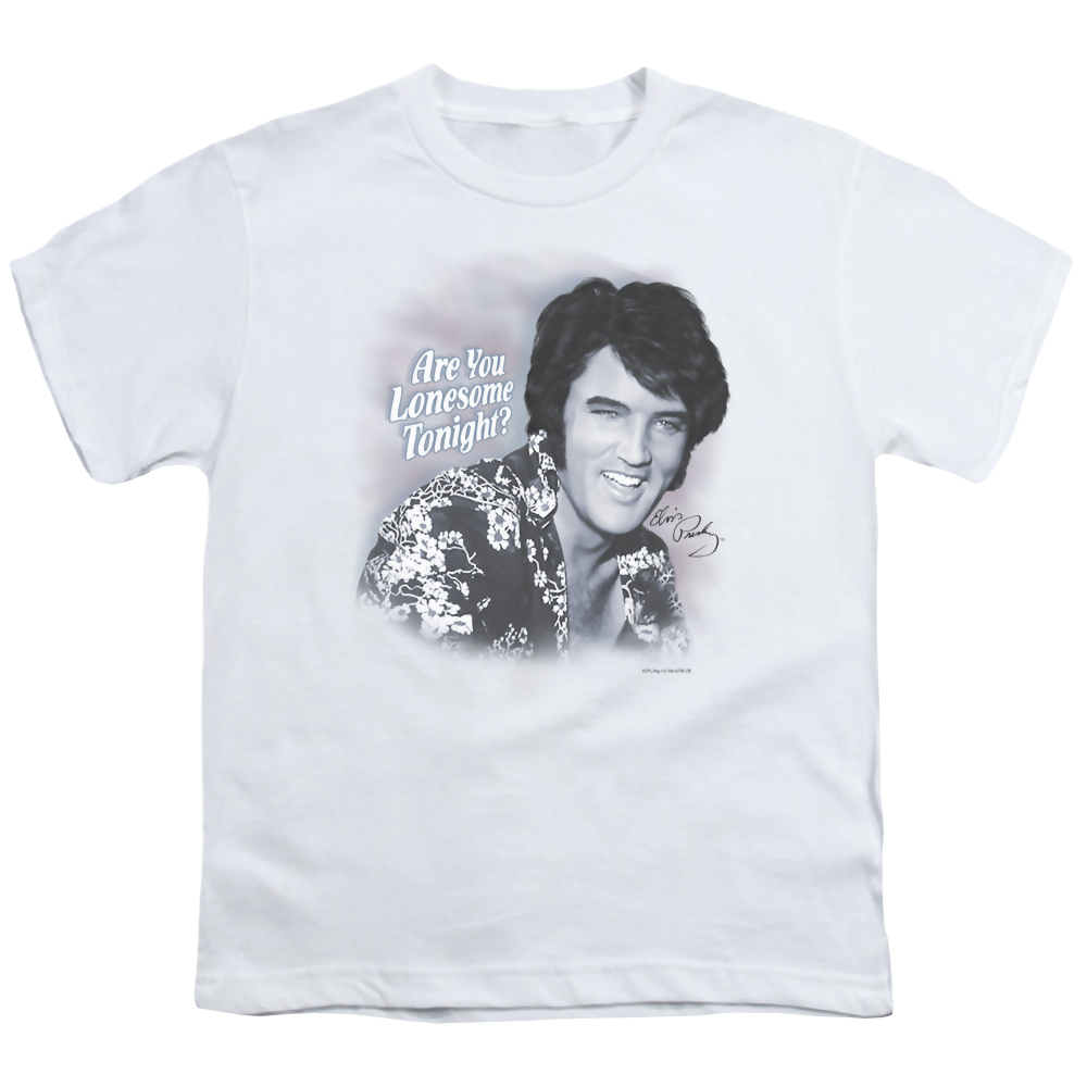 Elvis Presley Lonesome Tonight - Youth T-Shirt (Ages 8-12) Youth T-Shirt (Ages 8-12) Elvis Presley   