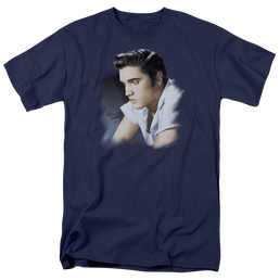 Elvis Presley Blue Profile - Men's Regular Fit T-Shirt Men's Regular Fit T-Shirt Elvis Presley   