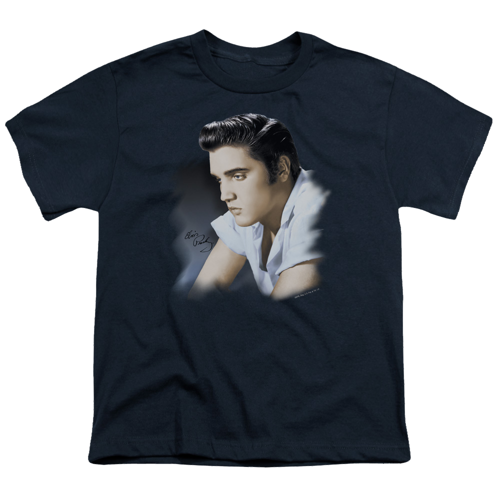 Elvis Presley Blue Profile - Youth T-Shirt (Ages 8-12) Youth T-Shirt (Ages 8-12) Elvis Presley   