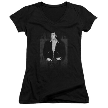 Elvis Presley Just Cool - Juniors V-Neck T-Shirt Juniors V-Neck T-Shirt Elvis Presley   