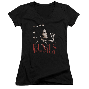 Elvis Presley Memories - Juniors V-Neck T-Shirt Juniors V-Neck T-Shirt Elvis Presley   