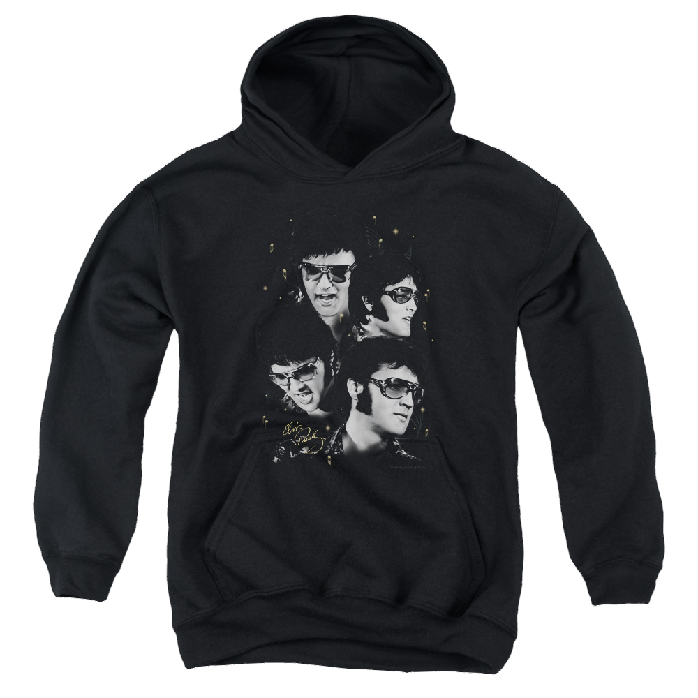 Elvis Presley Faces - Youth Hoodie (Ages 8-12) Youth Hoodie (Ages 8-12) Elvis Presley   