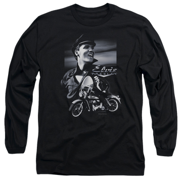 Elvis Presley Motorcycle - Men's Long Sleeve T-Shirt Men's Long Sleeve T-Shirt Elvis Presley   