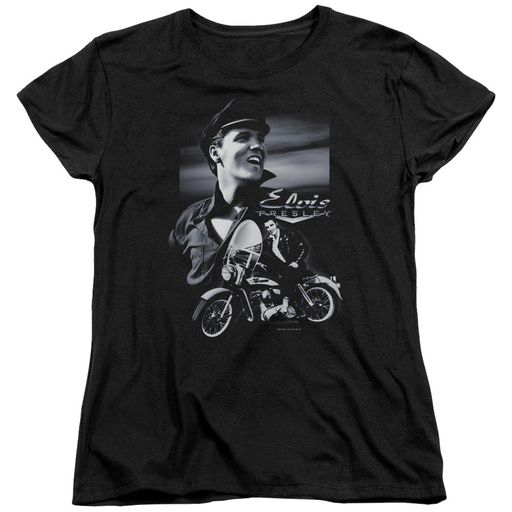 Elvis Presley Motorcycle - Women's T-Shirt Women's T-Shirt Elvis Presley   