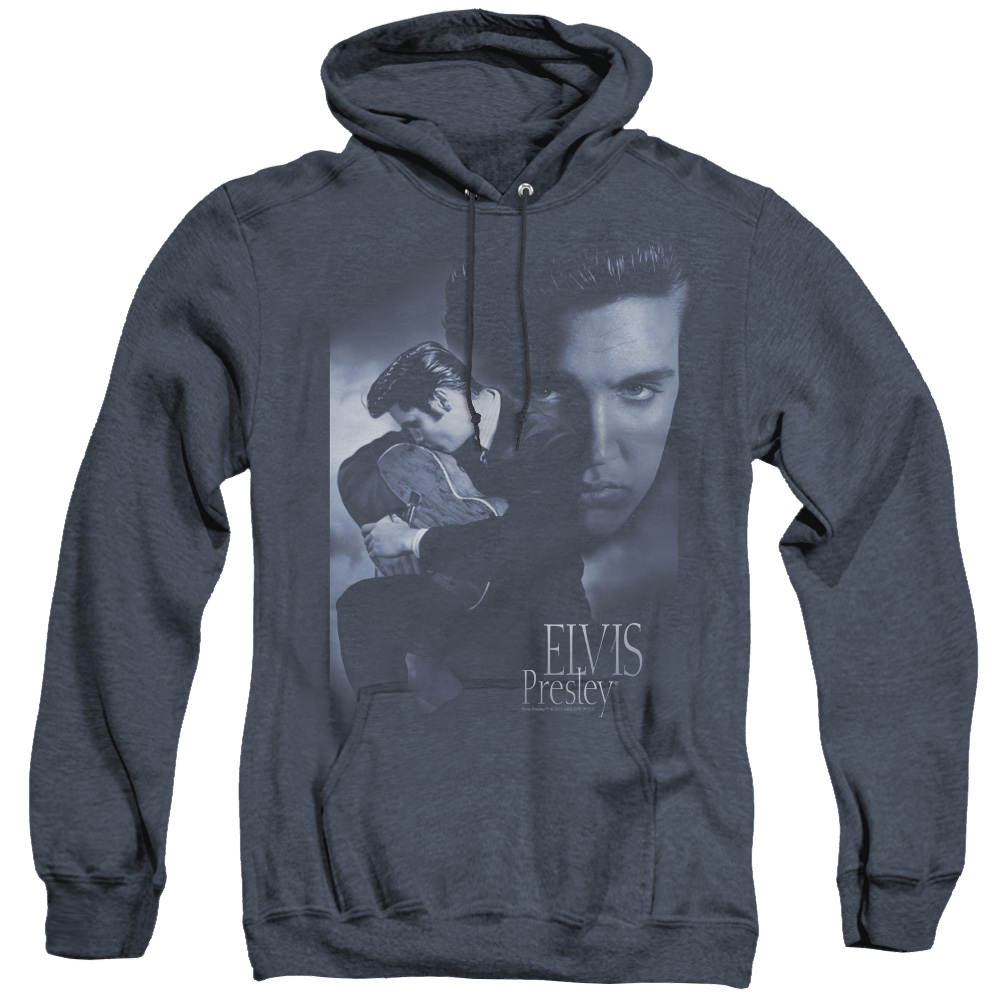 Elvis Presley Reverent - Heather Pullover Hoodie Heather Pullover Hoodie Elvis Presley   