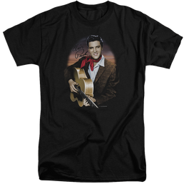 Elvis Presley Red Scarf #2 - Men's Tall Fit T-Shirt Men's Tall Fit T-Shirt Elvis Presley   