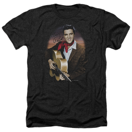 Elvis Presley Red Scarf #2 - Men's Heather T-Shirt Men's Heather T-Shirt Elvis Presley   