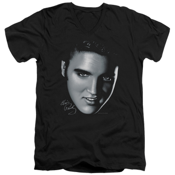Elvis Presley Big Face - Men's V-Neck T-Shirt Men's V-Neck T-Shirt Elvis Presley   