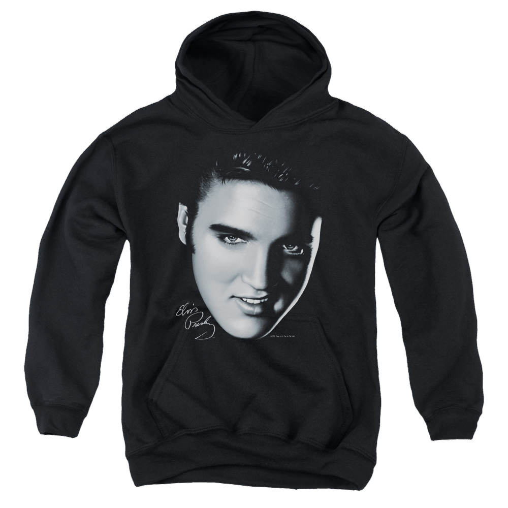 Elvis Presley Big Face - Youth Hoodie (Ages 8-12) Youth Hoodie (Ages 8-12) Elvis Presley   