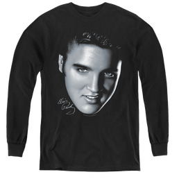 Elvis Presley Big Face - Youth Long Sleeve T-Shirt Youth Long Sleeve T-Shirt Elvis Presley   