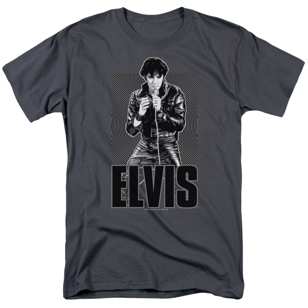 Elvis Presley Leather - Men's Regular Fit T-Shirt Men's Regular Fit T-Shirt Elvis Presley   