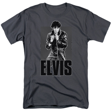 Elvis Presley Leather - Men's Regular Fit T-Shirt Men's Regular Fit T-Shirt Elvis Presley   