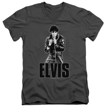 Elvis Presley Leather - Men's V-Neck T-Shirt Men's V-Neck T-Shirt Elvis Presley   