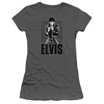 Elvis Presley Leather - Juniors T-Shirt Juniors T-Shirt Elvis Presley   