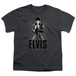 Elvis Presley Leather - Youth T-Shirt (Ages 8-12) Youth T-Shirt (Ages 8-12) Elvis Presley   