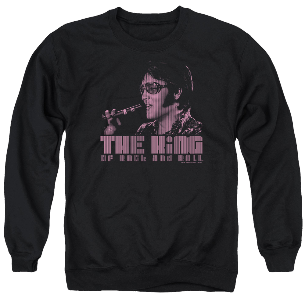 Elvis Presley The King - Men's Crewneck Sweatshirt Men's Crewneck Sweatshirt Elvis Presley   