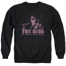 Elvis Presley The King - Men's Crewneck Sweatshirt Men's Crewneck Sweatshirt Elvis Presley   