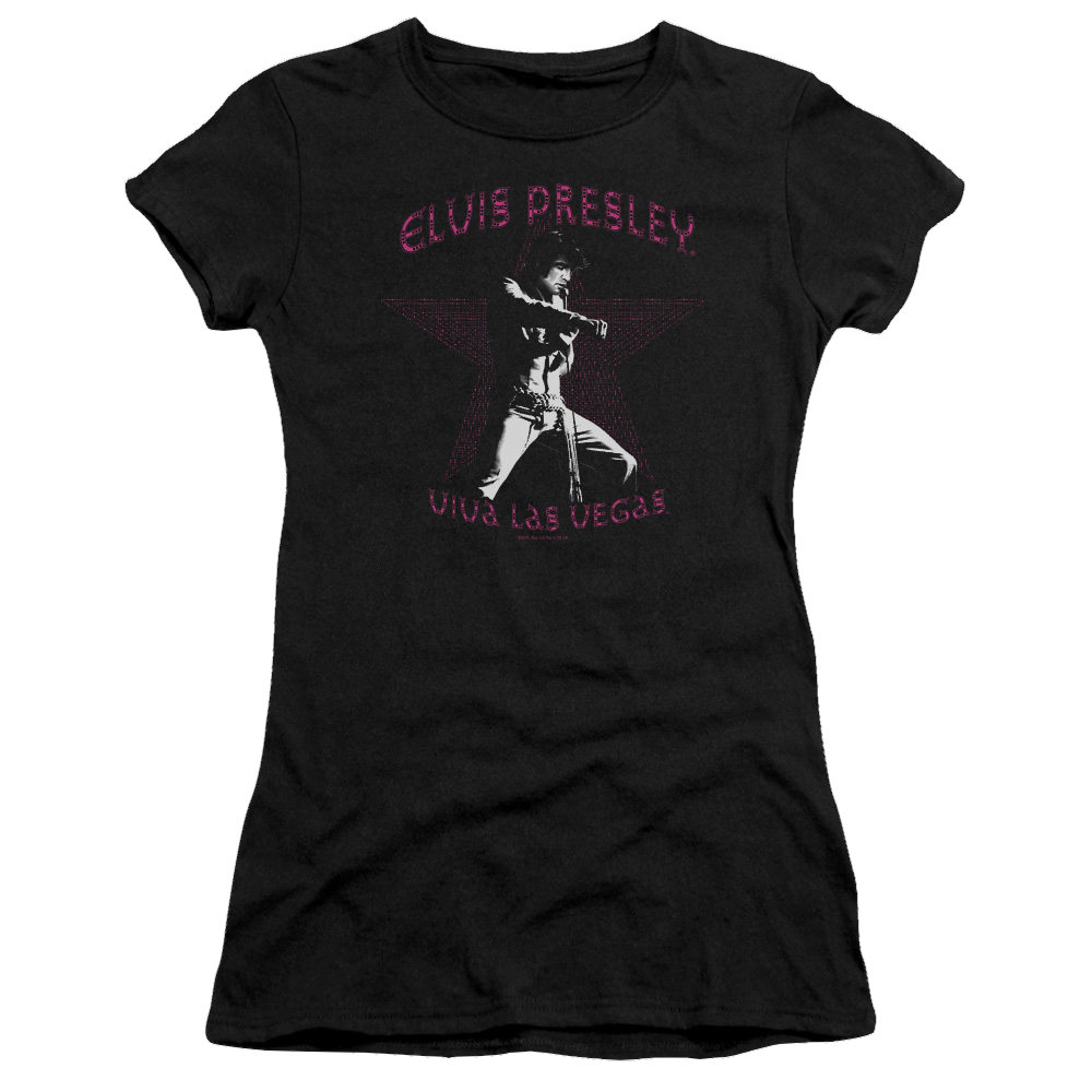 Elvis Presley Viva Las Vegas Star - Juniors T-Shirt Juniors T-Shirt Elvis Presley   