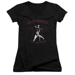 Elvis Presley Viva Las Vegas Star - Juniors V-Neck T-Shirt Juniors V-Neck T-Shirt Elvis Presley   