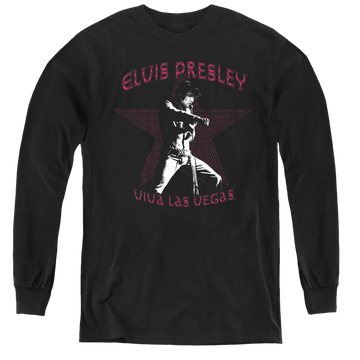 Elvis Presley Viva Las Vegas Star - Youth Long Sleeve T-Shirt Youth Long Sleeve T-Shirt Elvis Presley   
