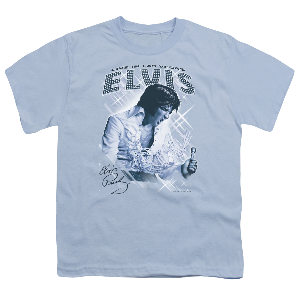 Elvis Presley Blue Vegas - Youth T-Shirt (Ages 8-12) Youth T-Shirt (Ages 8-12) Elvis Presley   