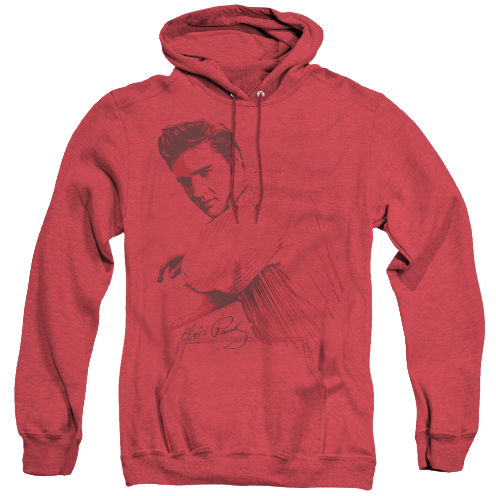 Elvis Presley On The Range - Heather Pullover Hoodie Heather Pullover Hoodie Elvis Presley   