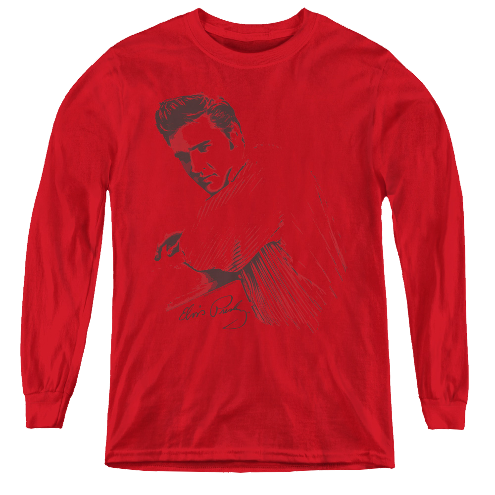 Elvis Presley On The Range - Youth Long Sleeve T-Shirt Youth Long Sleeve T-Shirt Elvis Presley   