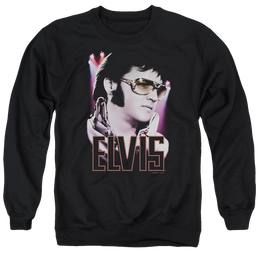 Elvis Presley 70's Star - Men's Crewneck Sweatshirt Men's Crewneck Sweatshirt Elvis Presley   
