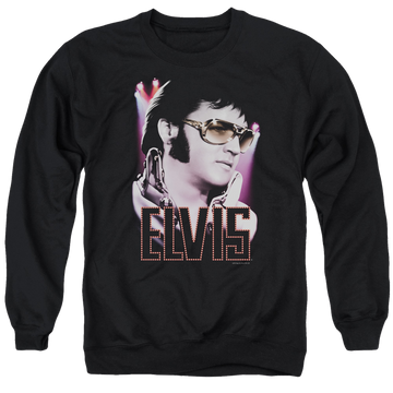 Elvis Presley 70's Star - Men's Crewneck Sweatshirt Men's Crewneck Sweatshirt Elvis Presley   