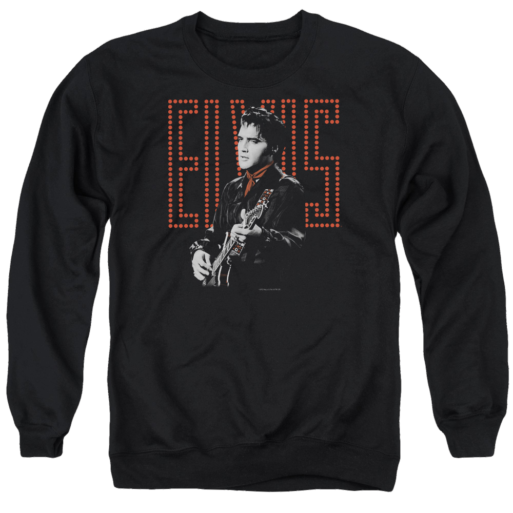 Elvis Presley Red Guitarman - Men's Crewneck Sweatshirt Men's Crewneck Sweatshirt Elvis Presley   
