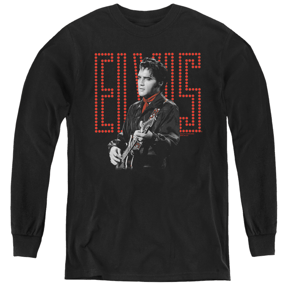 Elvis Presley Red Guitarman - Youth Long Sleeve T-Shirt Youth Long Sleeve T-Shirt Elvis Presley   