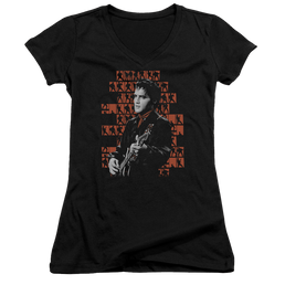Elvis Presley 1968 - Juniors V-Neck T-Shirt Juniors V-Neck T-Shirt Elvis Presley   