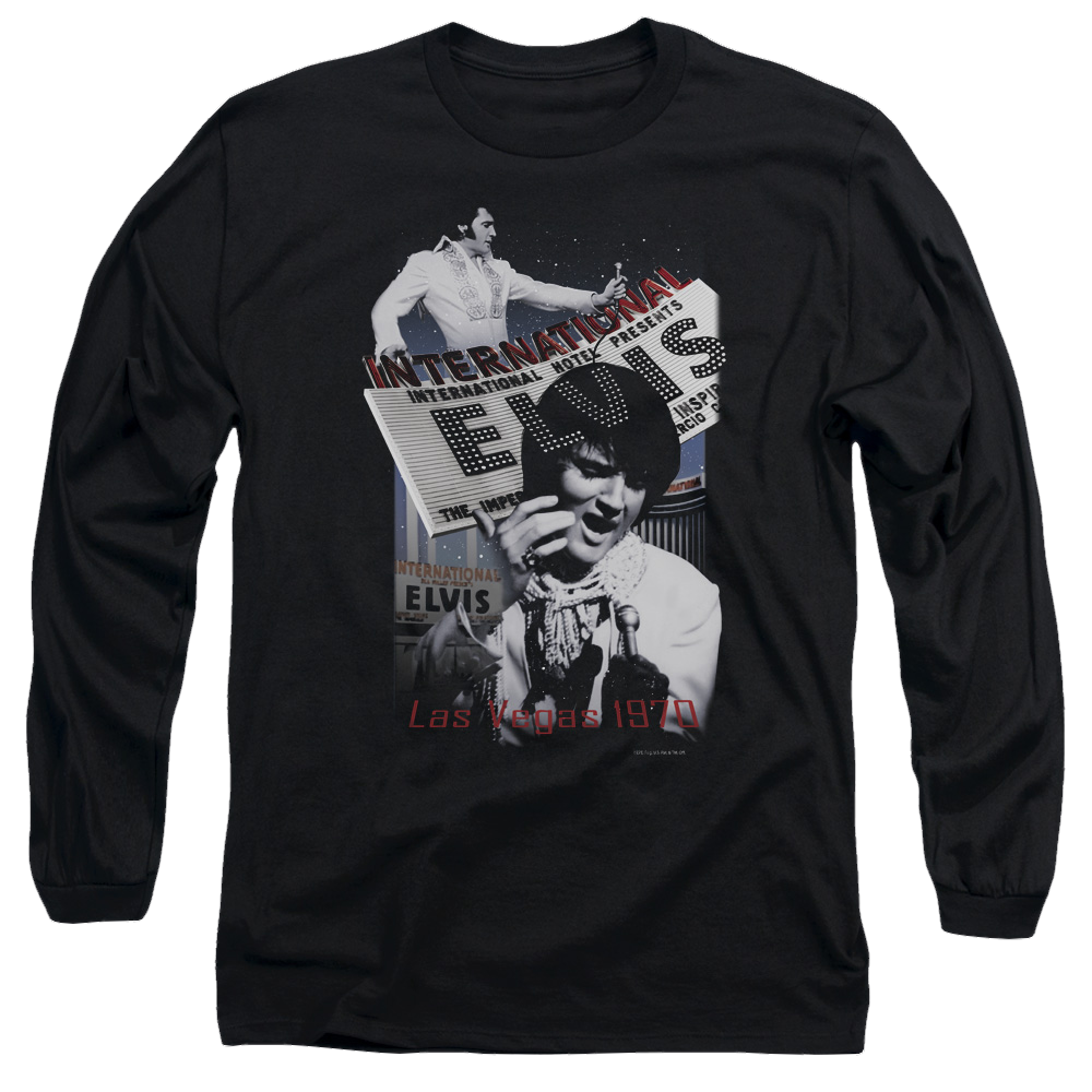Elvis Presley International Hotel - Men's Long Sleeve T-Shirt Men's Long Sleeve T-Shirt Elvis Presley   