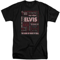 Elvis Presley Whole Lotta Type - Men's Tall Fit T-Shirt Men's Tall Fit T-Shirt Elvis Presley   