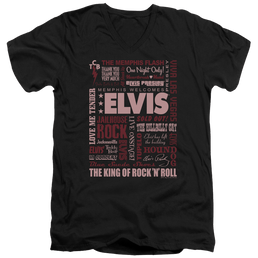 Elvis Presley Whole Lotta Type - Men's V-Neck T-Shirt Men's V-Neck T-Shirt Elvis Presley   