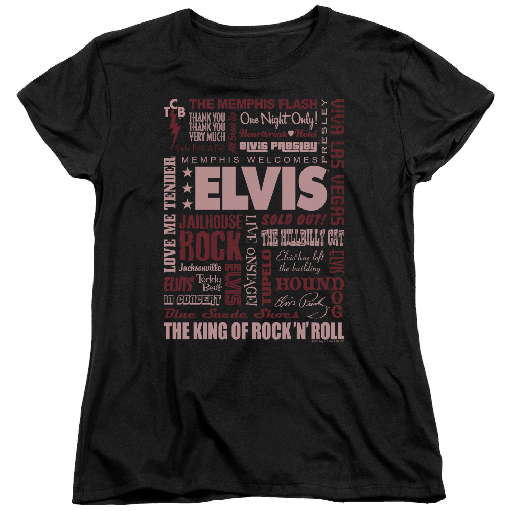 Elvis Presley Whole Lotta Type - Women's T-Shirt Women's T-Shirt Elvis Presley   