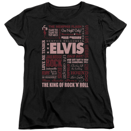 Elvis Presley Whole Lotta Type - Women's T-Shirt Women's T-Shirt Elvis Presley   