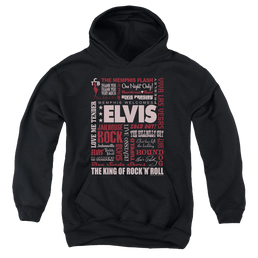 Elvis Presley Whole Lotta Type - Youth Hoodie (Ages 8-12) Youth Hoodie (Ages 8-12) Elvis Presley   