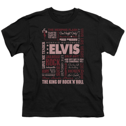 Elvis Presley Whole Lotta Type - Youth T-Shirt (Ages 8-12) Youth T-Shirt (Ages 8-12) Elvis Presley   