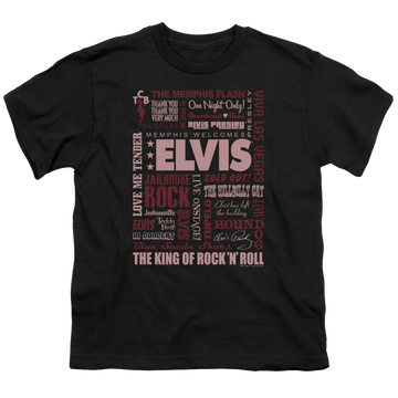 Elvis Presley Whole Lotta Type - Youth T-Shirt (Ages 8-12) Youth T-Shirt (Ages 8-12) Elvis Presley   