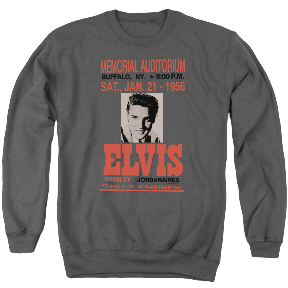 Elvis Presley Buffalo 1956 - Men's Crewneck Sweatshirt Men's Crewneck Sweatshirt Elvis Presley   