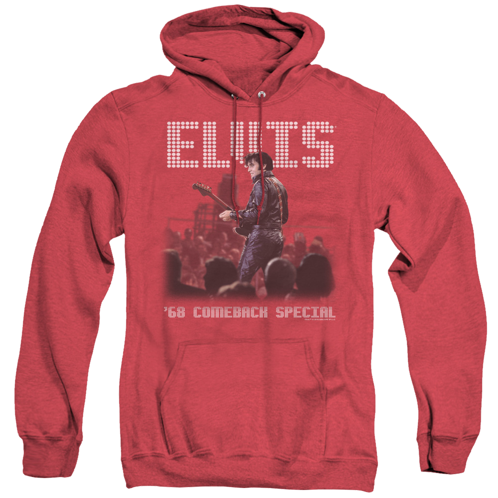 Elvis Presley Return Of The King - Heather Pullover Hoodie Heather Pullover Hoodie Elvis Presley   