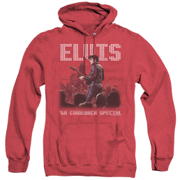 Elvis Presley Return Of The King - Heather Pullover Hoodie Heather Pullover Hoodie Elvis Presley   